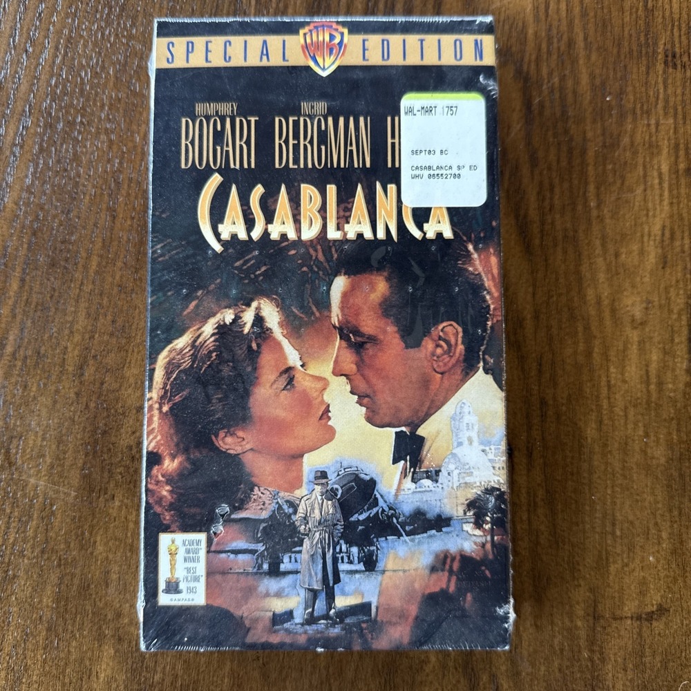 Casablanca VHS, 2001, Special Edition Humphrey Bogart Unopened